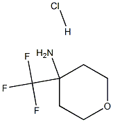 4-(trifluoroMethyl)-tetrahydro-2H-Pyran-4-aMine hydrochloride Structure