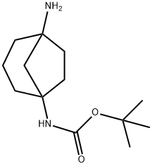 (5-氨基双环[3.2.1]辛基-1-基)氨基甲酸叔丁酯 结构式