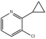 3-クロロ-2-シクロプロピルピリジン 化学構造式