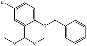 2-(Benzyloxy)-5-broMobenzaldehyde, diMethyl acetal Structure