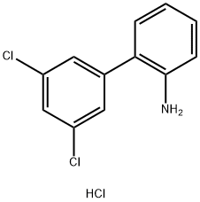 2-(3,5-Dichlorophenyl)aniline, HCl, 1355248-02-0, 结构式