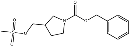 benzyl 3-(((Methylsulfonyl)oxy)Methyl)pyrrolidine-1-carboxylate Structure