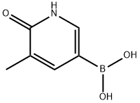 6-hydroxy-5-Methylpyridin-3-ylboronic acid 结构式