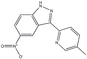 3-(5-甲基吡啶-2-基)-5-硝基-1氢-吲唑 结构式