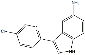 3-(5-chloropyridin-2-yl)-1H-indazol-5-amine 化学構造式