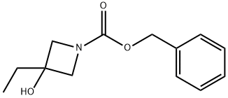 3-エチル-3-ヒドロキシアゼチジン-1-カルボン酸ベンジル 化学構造式