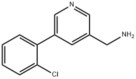 (5-(2-氯苯基)吡啶-3-基)甲胺 结构式