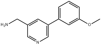 (5-(3-甲氧苯基)吡啶-3-基)甲胺, 1356110-88-7, 结构式