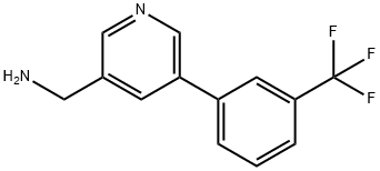 (5-(3-(trifluoromethyl)phenyl)pyridin-3-yl)methanamine 结构式