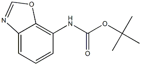 苯并[D]恶唑-7-基氨基甲酸叔丁酯 结构式