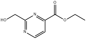 2-(羟甲基)嘧啶-4-甲酸乙酯 结构式