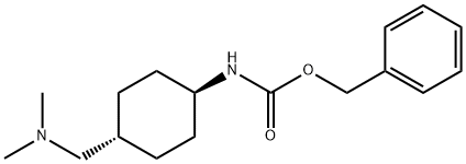 苄基((1R,4R)-4 - ((二甲基氨基)甲基)环己基)氨基甲酸酯 结构式