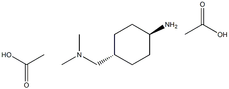 trans-4-((DiMethylaMino)Methyl)cyclohexanaMine diacetate Structure