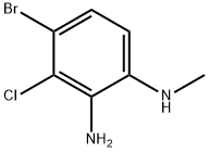 4-BroMo-3-chloro-N1-Methylbenzene-1,2-diaMine Struktur