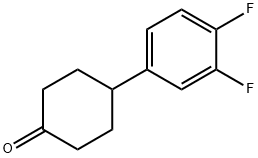 4-(3,4-二氟苯基)环己酮,135862-41-8,结构式