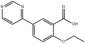 2-ethoxy-5-pyrimidin-4-yl-benzoic acid Structure