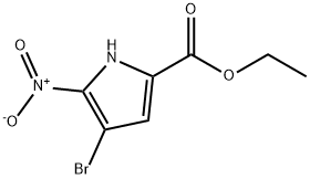ethyl 4-broMo-5-nitro-1H-pyrrole-2-carboxylate Struktur