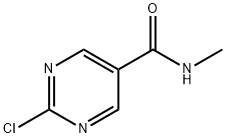 2-クロロ-N-メチルピリミジン-5-カルボキサミド 化学構造式