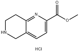 5,6,7,8-tetrahydro-[1,6]naphthyridine-2-carboxylic acid Struktur