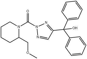 Methanone, [4-(hydroxydiphenylMethyl)-2H-1,2,3-triazol-2-yl][2-(MethoxyMethyl)-1-piperidinyl]- 结构式