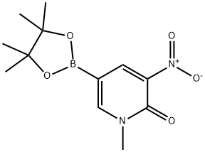 1-Methyl-3-nitro-5-(4,4,5,5-tetraMethyl-[1,3,2]dioxaborolan-2-yl)-1H-pyridin-2-one Structure