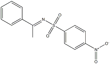 (E)-4-nitro-N-(1-phenyl ethylidene)benzenesulfonaMide 化学構造式