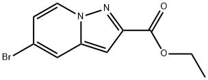 5-溴吡唑并[1,5-A]吡啶-2-羧酸乙酯 结构式
