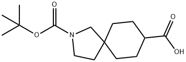 2-Azaspiro[4,5]decane-2,8-dicarboxylic acid, 2-(1,1-diMethylethyl) ester Structure