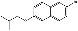 2-BroMo-6-(2-Methylpropoxy)naphthalene, 1363386-56-4, 结构式