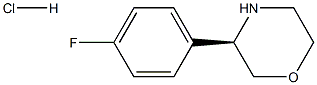 (R)-3-(4-FLUOROPHENYL)MORPHOLINE HCL Structure