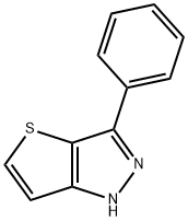 3-phenyl-1H-thieno[3,2-c]pyrazole 化学構造式