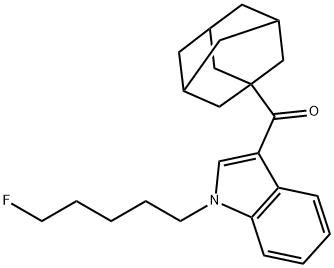 金刚烷-1-基(1-(5-氟戊基)-1H-吲哚-3-基)甲酮 结构式