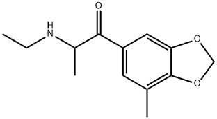 2-(Ethylamino)-1-(7-methyl-1,3-benzodioxol-5-yl)-1-propanone Struktur
