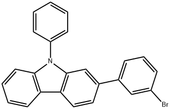 2-(3-BroMophenyl)-9H-BroMophenylcarbazole Structure