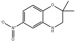 2,2-DiMethyl-6-nitro-3,4-dihydro-2H-1,4-benzoxazine, 97% Structure