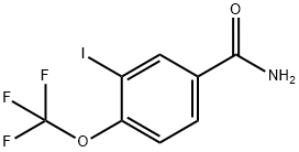 3-碘-4-(三氟甲氧基)苯甲酰胺 结构式