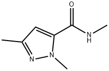 N,1,3-三甲基-1H-吡唑-5-甲酰胺, 136679-01-1, 结构式