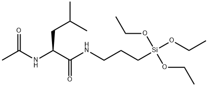 N-(N-ACETYLLEUCYL)-3-AMINOPROPYLTRIETHOXYSILANE Structure