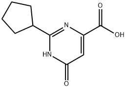 2-环戊基-6-羟基嘧啶-4-羧酸, 1368444-27-2, 结构式