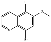 8-bromo-5-fluoro-6-methoxyquinoline Struktur