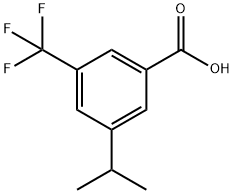 3-Isopropyl-5-(trifluoroMethyl)benzoic acid Structure