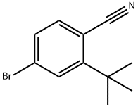 4-溴-2-叔丁基苯氰 结构式