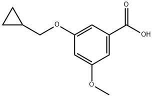 3-(CyclopropylMethoxy)-5-Methoxybenzoic acid Structure