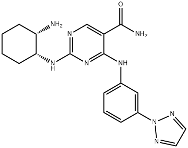1370261-96-3 2-[[(1R,2S)-2-氨基环己基]氨基]-4-[[3-(2H-1,2,3-三唑-2-基)苯基]氨基]-5-嘧啶甲酰胺