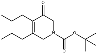 tert-butyl 5-oxo-3,4-dipropyl-5,6-dihydropyridine-1(2H)-carboxylate 化学構造式