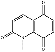 1-メチルキノリン-2,5,8(1H)-トリオン 化学構造式