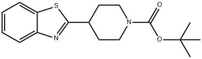 4-(苯并[D]噻唑-2-基)哌啶-1-羧酸叔丁酯, 1373879-28-7, 结构式