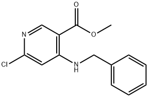 4-(苄氨基)-6-氯烟酸甲酯 结构式