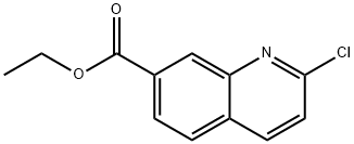 Ethyl 2-chloroquinoline-7-carboxylate 化学構造式