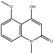 2(1H)-Quinolinone, 4-hydroxy-5-Methoxy-1-Methyl- Struktur